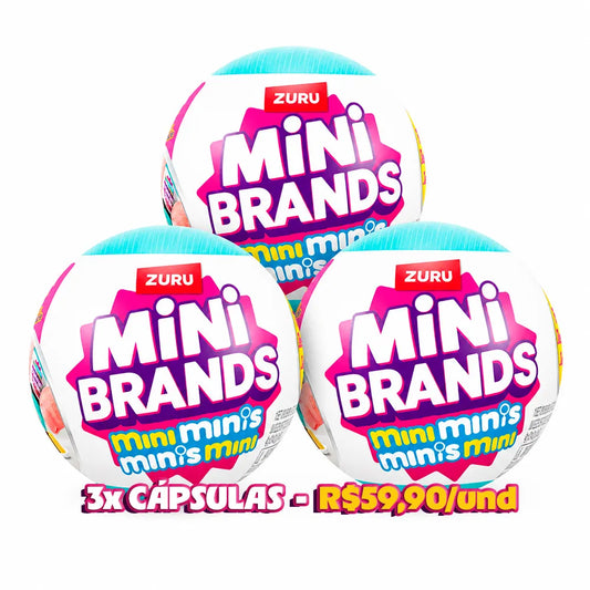 3x Cápsula Surpresa Mini Brands Mini Minis Fill The Fridge