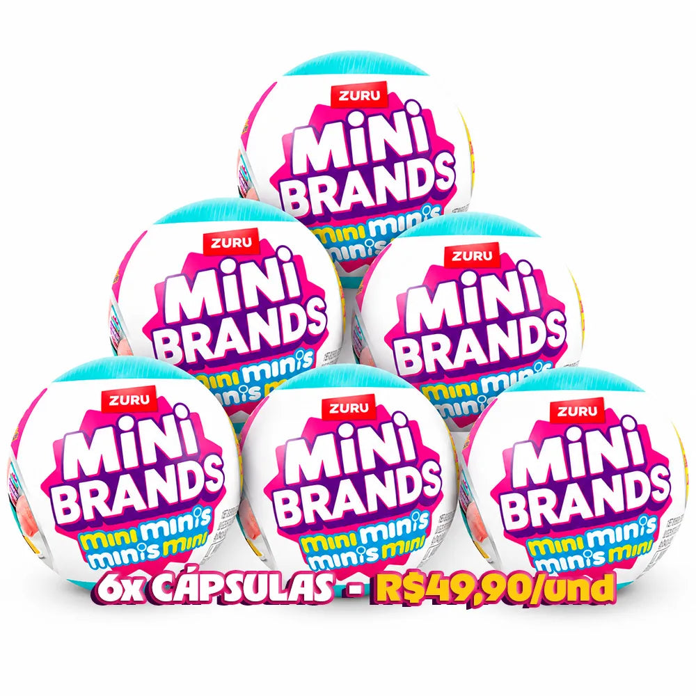 6x Cápsula Surpresa Mini Brands Mini Minis Fill The Fridge