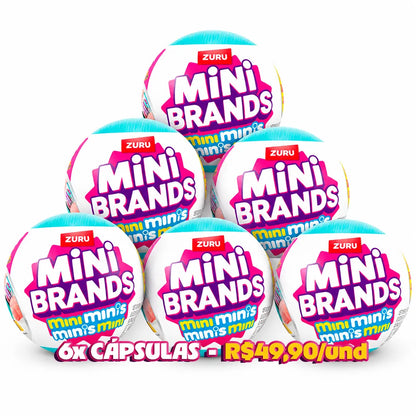 6x Cápsula Surpresa Mini Brands Mini Minis Fill The Fridge