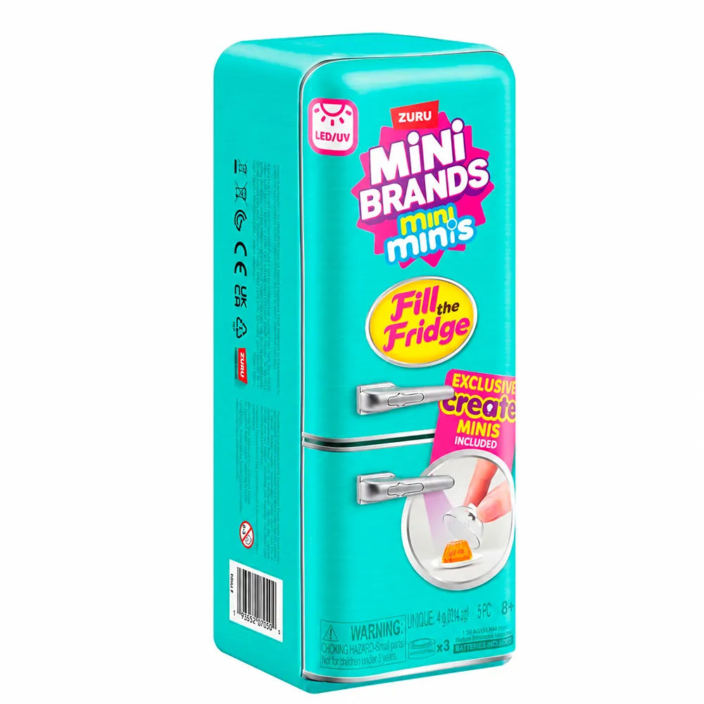 Kit Geladeirinha + 5x Cápsulas Surpresa Mini Brands Fill The Fridge